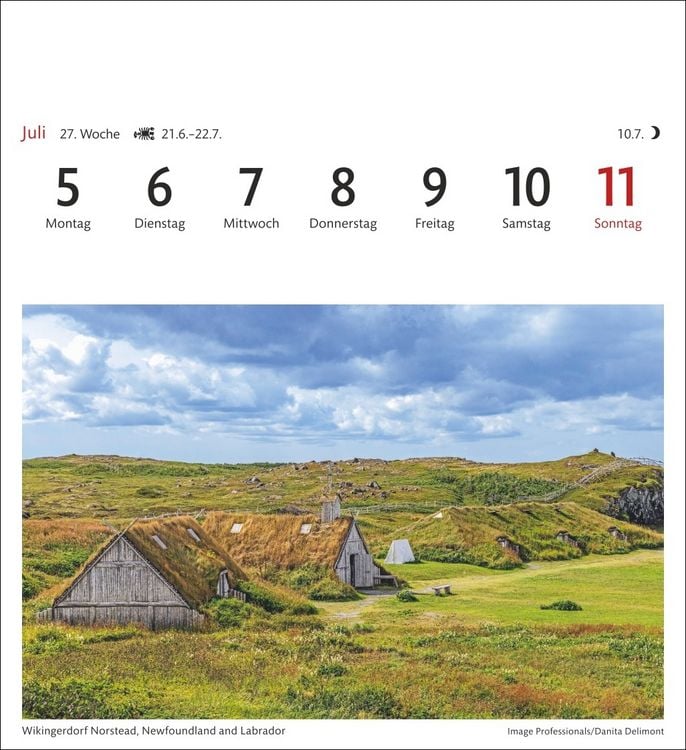 Produktbild: Kanada Sehnsuchtskalender 2027 - Wochenkalender mit 53 Postkarten