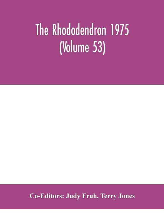 Produktbild: The Rhododendron 1975 (Volume 53)