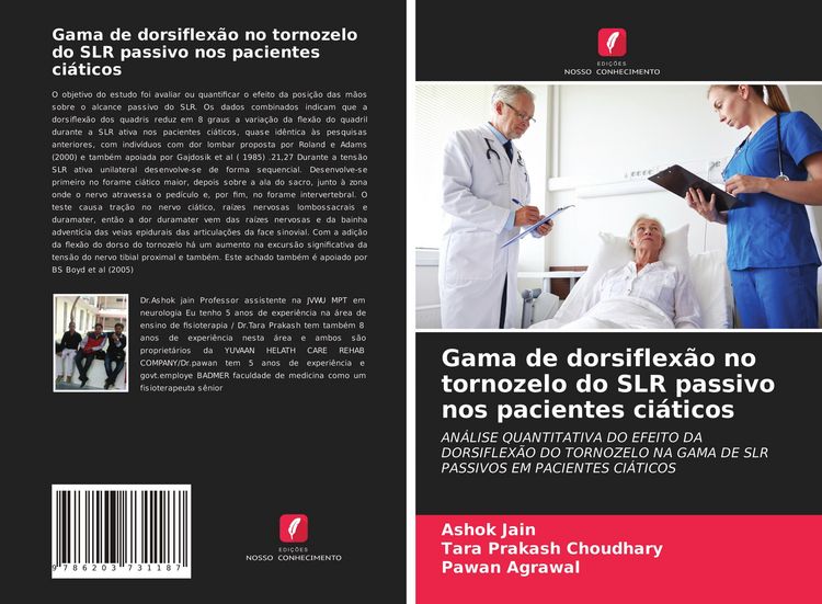 Produktbild: Gama de dorsiflex&atilde;o no tornozelo do SLR passivo nos pacientes ci&aacute;ticos