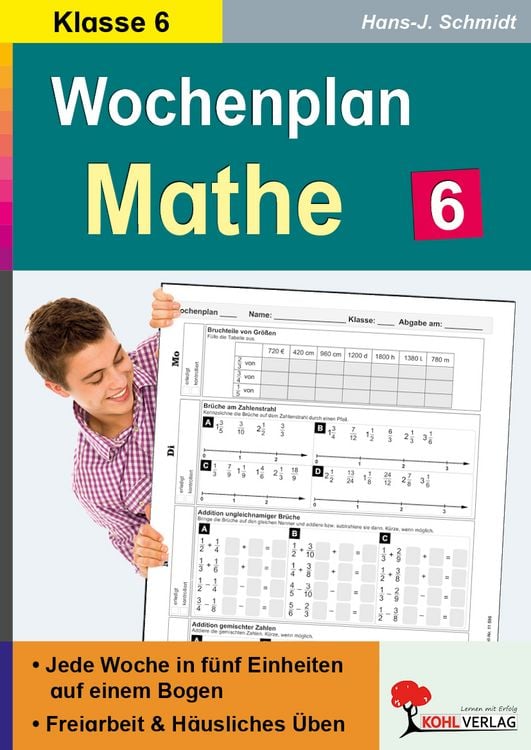 Produktbild: Wochenplan Mathe / Klasse 6
