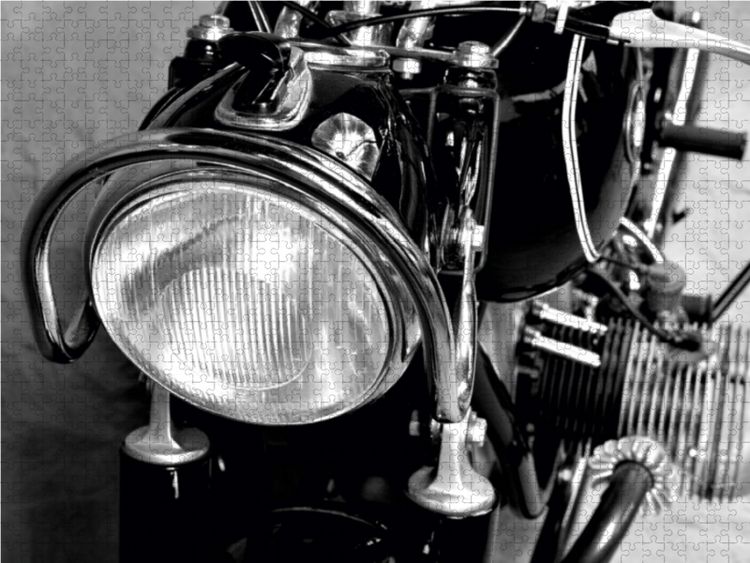 Produktbild: CALVENDO Puzzle BMW R69S in schwarzweiss 1000 Teile Lege-Gr&ouml;&szlig;e 64 x 48 cm Foto-Puzzle Bild von Ingo Laue