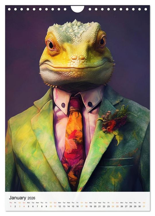 Produktbild: Animalia Fusion (Wall Calendar 2026 DIN A4 portrait), CALVENDO 12 Month Wall Calendar