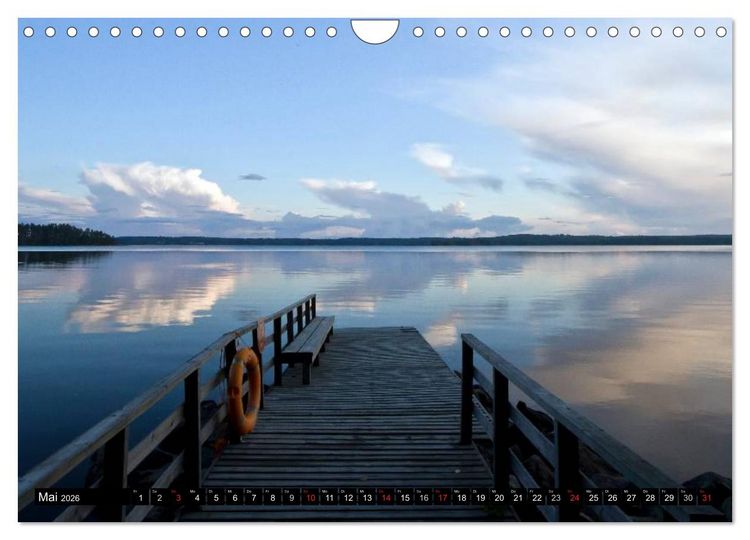 Produktbild: FINNLAND &ndash; Traumhafte Landschaften (CH - Version) (Wandkalender 2026 DIN A4 quer), CALVENDO Monatskalender