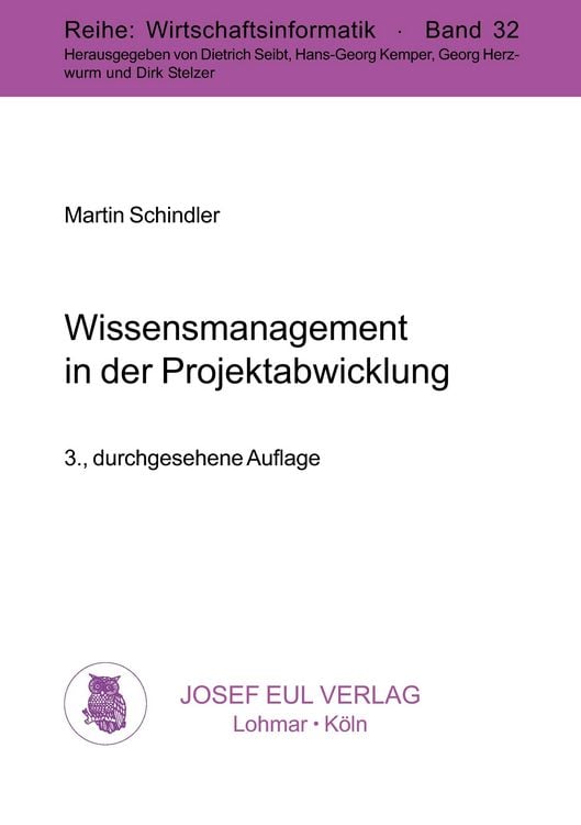 Produktbild: Wissensmanagement in der Projektabwicklung