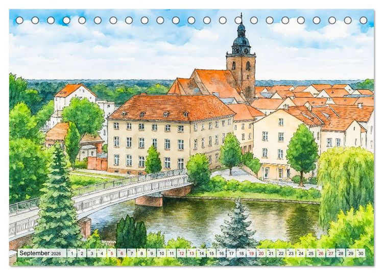 Produktbild: Bilder der Havelregion - Impressionen zwischen Brandenburg und Havelberg (Tischkalender 2026 DIN A5 quer), CALVENDO Monatskalender
