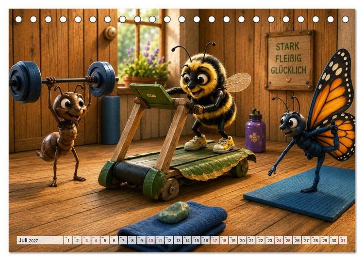 Produktbild: Das Hotel der kleinen Fl&uuml;gel (Tischkalender 2027 DIN A5 quer), CALVENDO Monatskalender