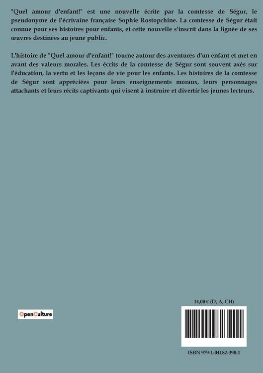 Produktbild: Quel amour d'enfant!