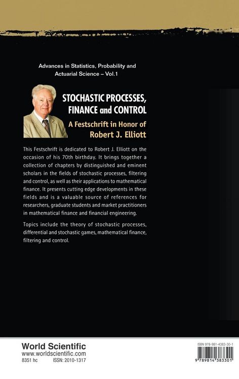 Produktbild: Stochastic Processes, Finance & Control