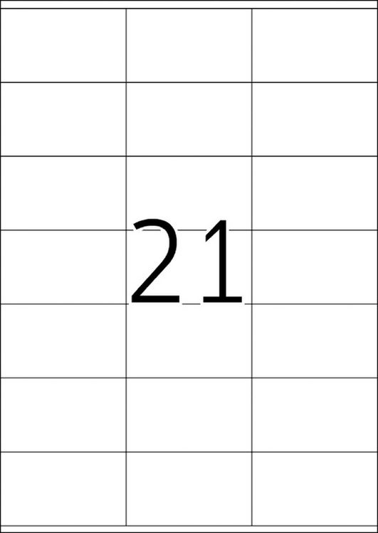 Produktbild: HERMA Etiketten permanent wei&szlig; 70x42mm 25 Blatt 525 St&uuml;ck