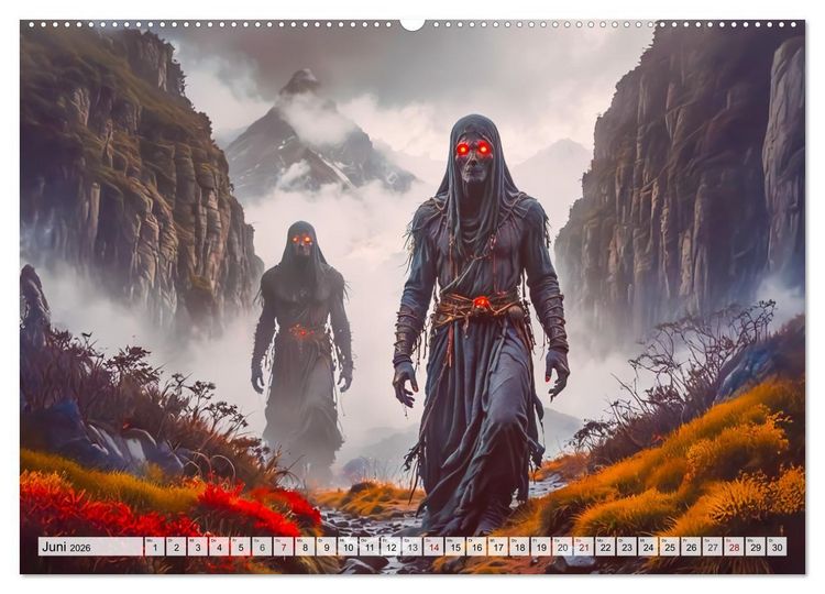 Produktbild: Inka-Mythologie - G&ouml;tter, Helden und Monster (hochwertiger Premium Wandkalender 2026 DIN A2 quer), Kunstdruck in Hochglanz