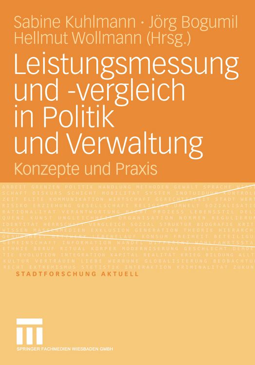 Produktbild: Leistungsmessung und -vergleich in Politik und Verwaltung
