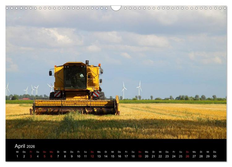 Produktbild: Trecker & Co. bei der Arbeit - Landwirtschaft in Ostfriesland (Wandkalender 2026 DIN A3 quer), CALVENDO Monatskalender