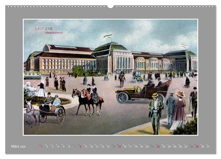 Produktbild: Historische Bahnh&ouml;fe (Wandkalender 2026 DIN A2 quer), CALVENDO Monatskalender