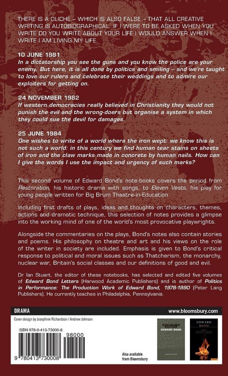 Produktbild: Selections from the Notebooks of Edward Bond