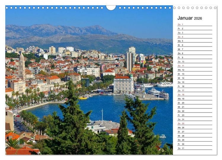 Produktbild: Split - Metropole Dalmatiens (Wandkalender 2026 DIN A3 quer), CALVENDO Monatskalender