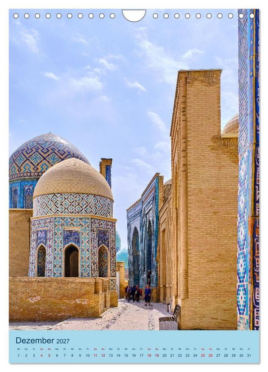 Produktbild: Usbekistan - Historische Architektur (Wandkalender 2027 DIN A4 hoch), CALVENDO Monatskalender