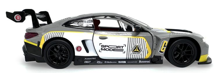 Produktbild: BMW M4 GT3 Diecast 1:24 grau inkl. Knopfzellen