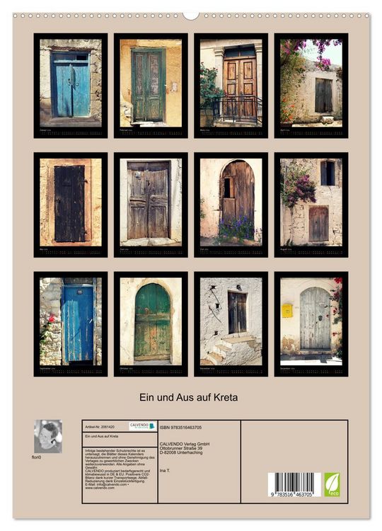 Produktbild: Ein und Aus auf Kreta (hochwertiger Premium Wandkalender 2026 DIN A2 hoch), Kunstdruck in Hochglanz