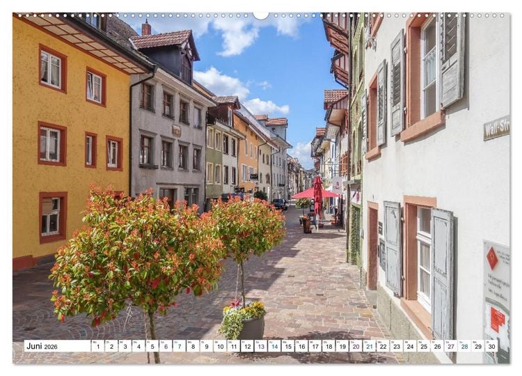 Produktbild: Waldshut - schmuckes Hochrhein St&auml;dtle (hochwertiger Premium Wandkalender 2026 DIN A2 quer), Kunstdruck in Hochglanz