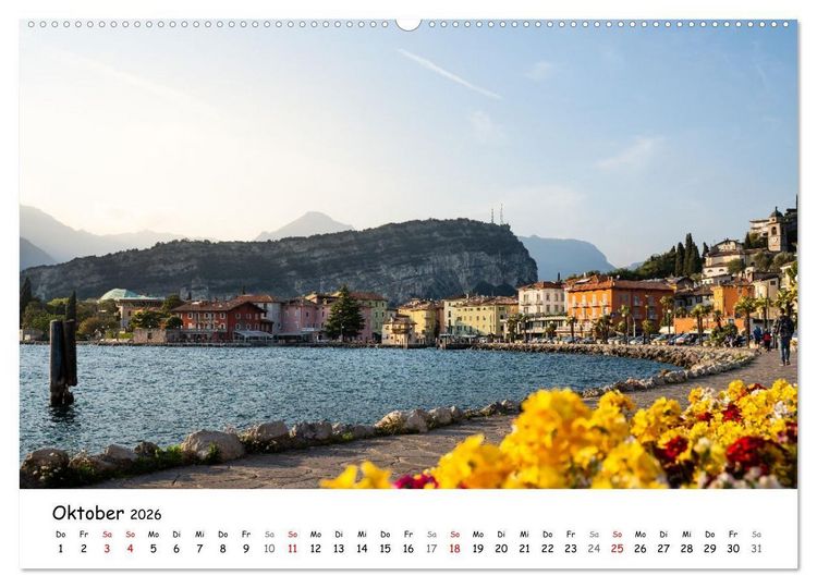 Produktbild: Nago-Torbole, der sch&ouml;ne Norden vom Gardasee (hochwertiger Premium Wandkalender 2026 DIN A2 quer), Kunstdruck in Hochglanz