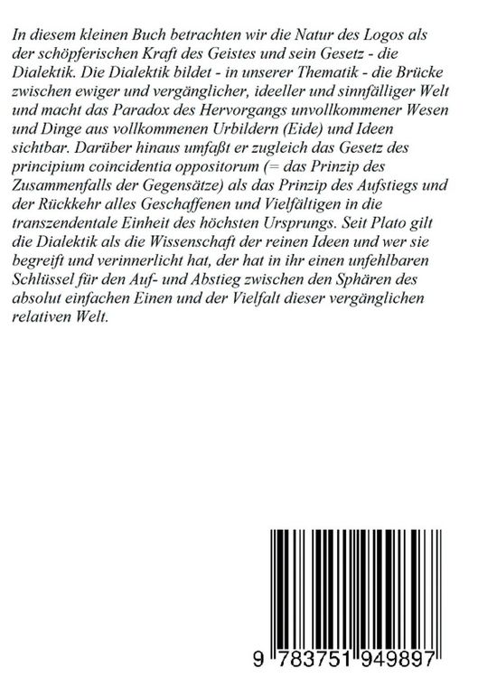 Produktbild: Der Logos und die Dialektik von Sein und Werden