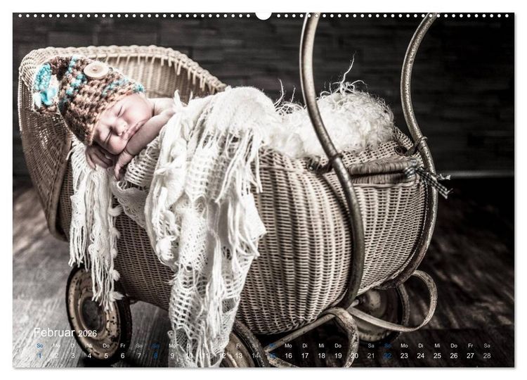Produktbild: Baby - s&uuml;&szlig;e Tr&auml;ume (Wandkalender 2026 DIN A2 quer), CALVENDO Monatskalender