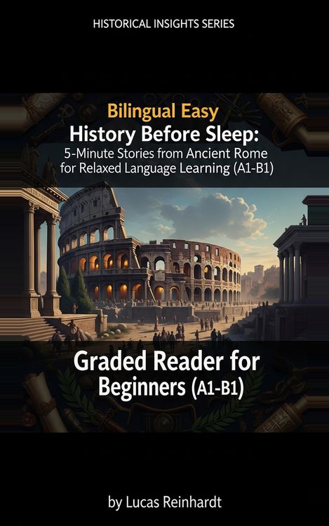 Produktbild: Bilingual Easy History Before Sleep: 5-Minute Stories from Ancient Rome for Relaxed Language Learning (A1-B1) - Graded Reader for Beginners (Bilingual