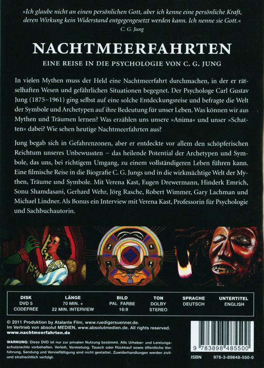 Produktbild: Nachtmeerfahrten - Eine Reise in die Psychologie von C.G. Jung