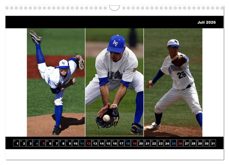 Produktbild: Kultsport Baseball (Wandkalender 2026 DIN A3 quer), CALVENDO Monatskalender