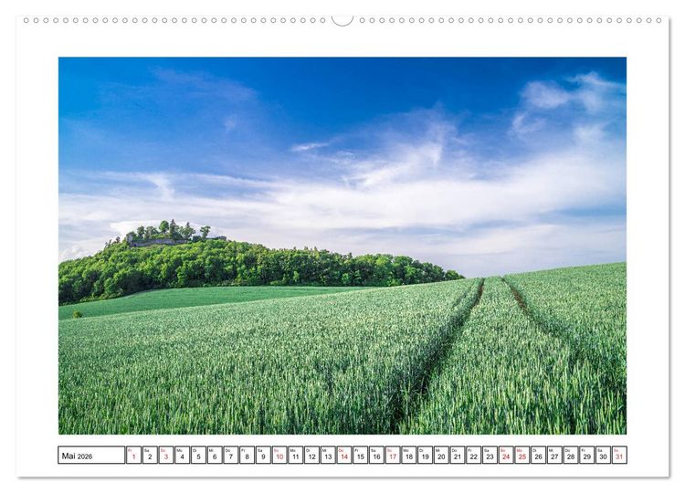 Produktbild: Hegau&acute;s Vulkanlandschaft (hochwertiger Premium Wandkalender 2026 DIN A2 quer), Kunstdruck in Hochglanz