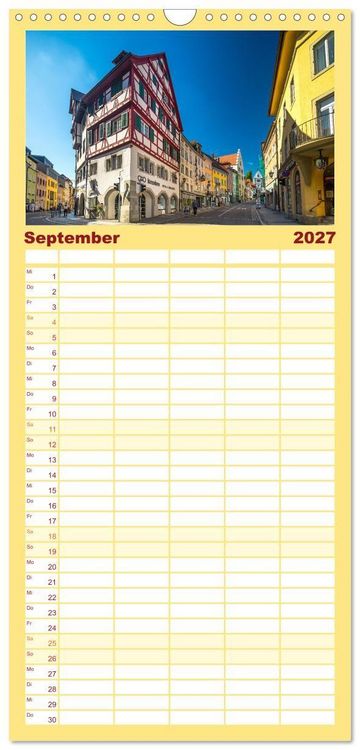 Produktbild: Familienplaner 2027 - &Uuml;berlingen am sch&ouml;nen Bodensee mit 5 Spalten (Wandkalender, 21 x 45 cm) CALVENDO