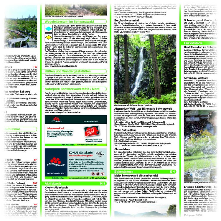 Produktbild: Publicpress Rad- und Wanderkarte Freudenstadt, Baiersbronn, Bad Rippoldsau-Schapbach, Enzkl&ouml;sterle 1:50.000
