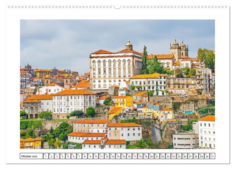 Produktbild: Porto - Stadt am Rio Douro (Wandkalender 2026 DIN A2 quer), CALVENDO Monatskalender