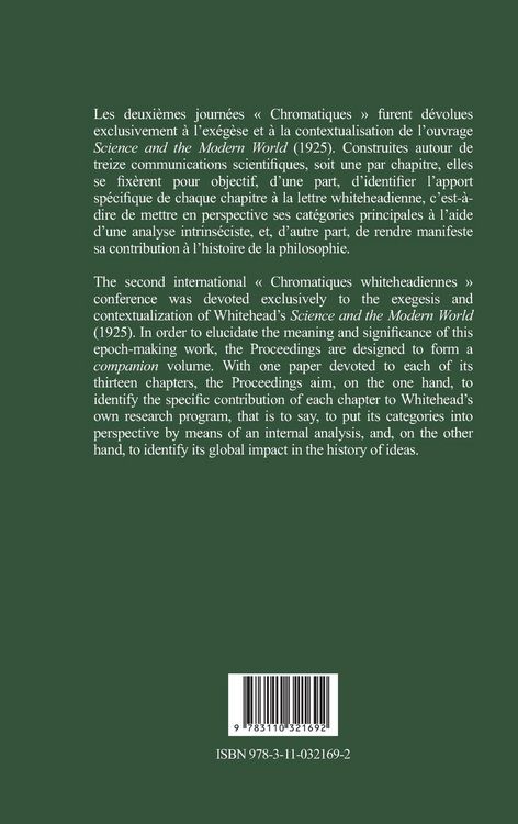 Produktbild: La science et le monde moderne d'Alfred North Whitehead?