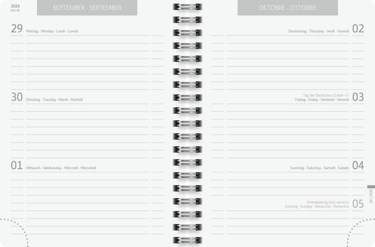 Produktbild: Sch&uuml;lerkalender 2026/2027 "BLACK" | A6, Papier