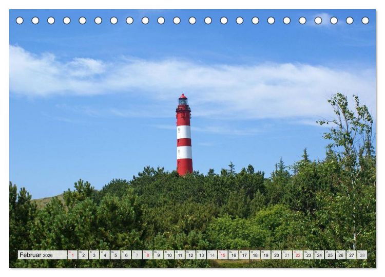 Produktbild: Amrum &ndash; Trauminsel in der Nordsee (Tischkalender 2026 DIN A5 quer), CALVENDO Monatskalender