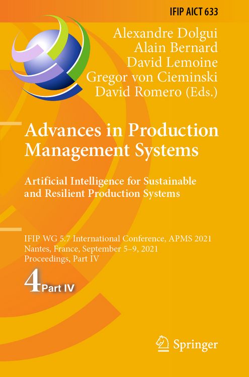 Produktbild: Advances in Production Management Systems. Artificial Intelligence for Sustainable and Resilient Production Systems