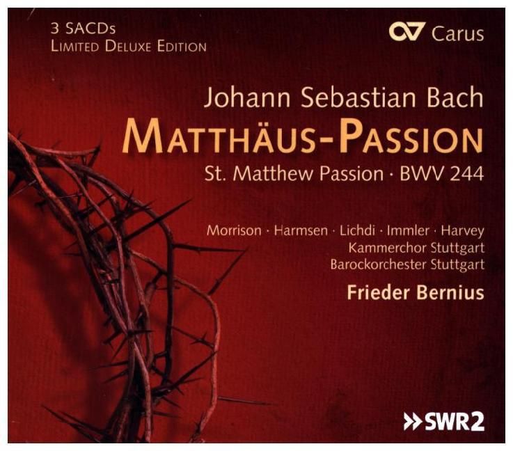 Produktbild: Matth&auml;us Passion BWV 244 (limited Deluxe Edition)
