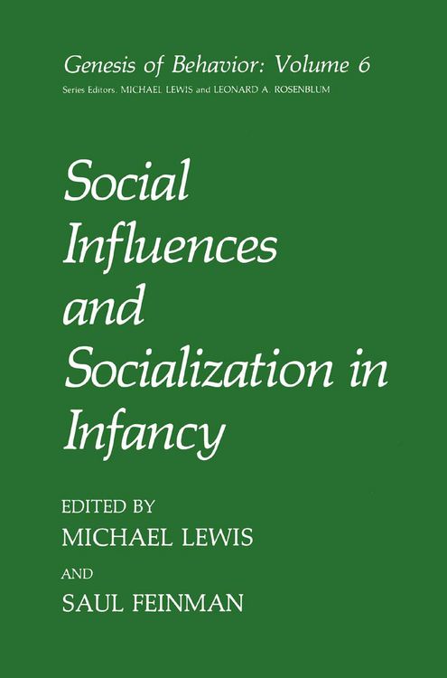Produktbild: Social Influences and Socialization in Infancy