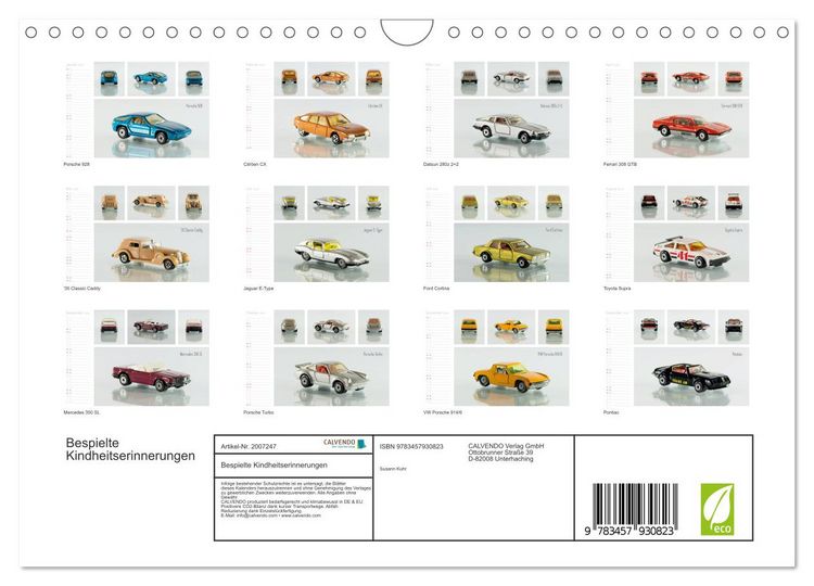 Produktbild: Bespielte Kindheitserinnerungen (Wandkalender 2026 DIN A4 quer), CALVENDO Monatskalender