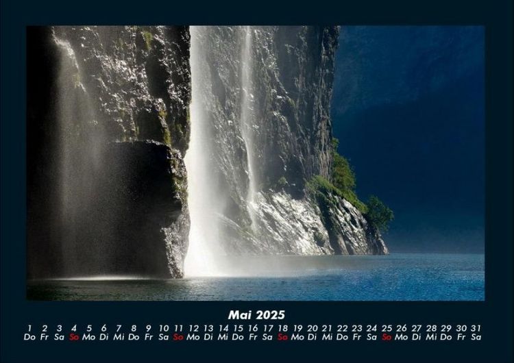 Produktbild: Wasserf&auml;lle 2025 Fotokalender DIN A4