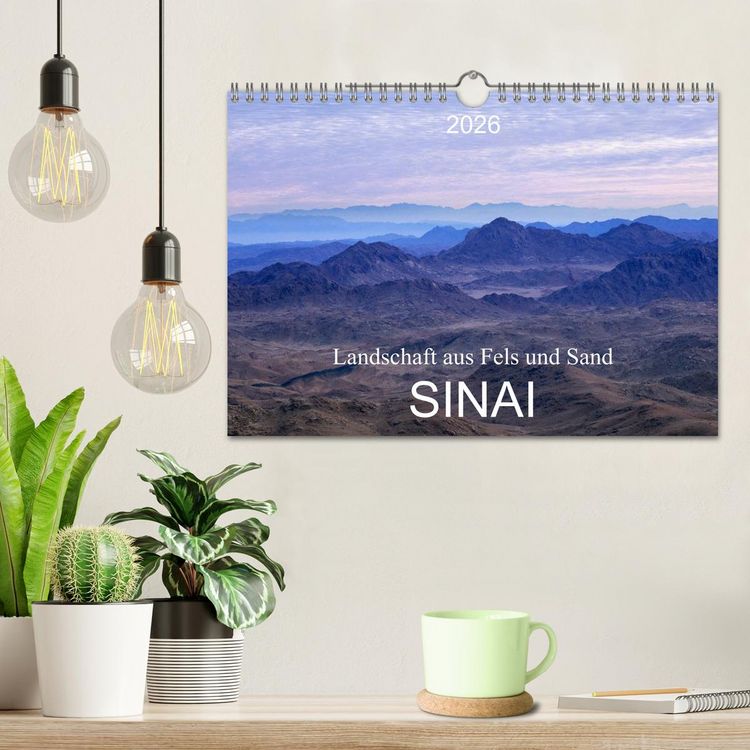 Produktbild: Sinai - Landschaft aus Fels und Sand (Wandkalender 2026 DIN A4 quer), CALVENDO Monatskalender