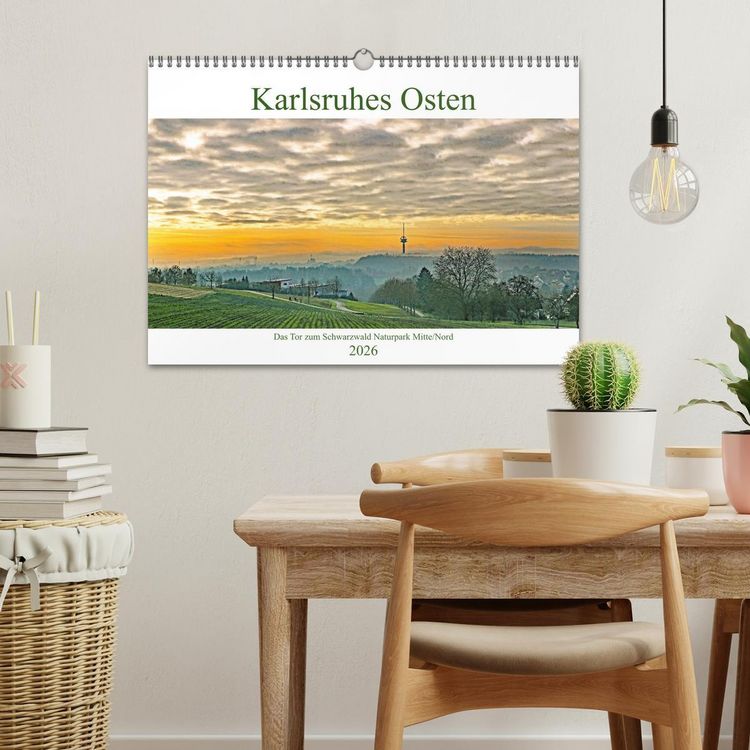 Produktbild: Karlsruhes Osten (Wandkalender 2026 DIN A3 quer), CALVENDO Monatskalender