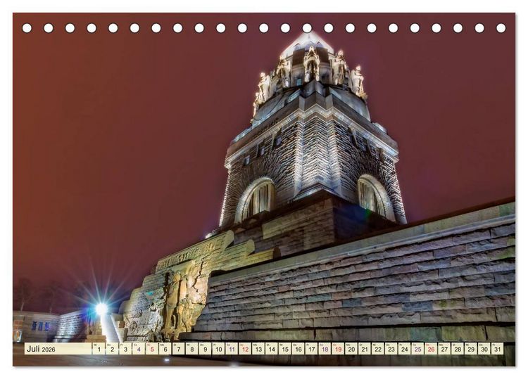 Produktbild: Leipzig - meine Stadt mit viel Herz (Tischkalender 2026 DIN A5 quer), CALVENDO Monatskalender