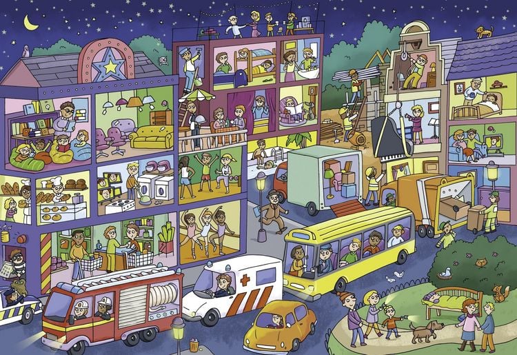 Produktbild: Mein Gute Nacht-Wimmelbuch