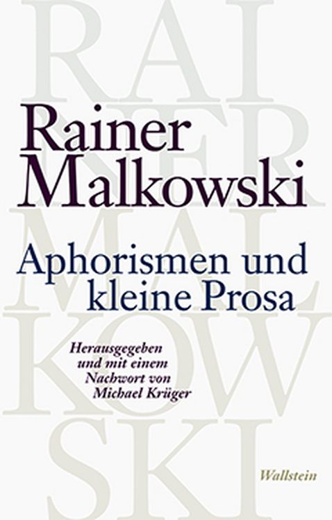 Produktbild: Aphorismen und kleine Prosa