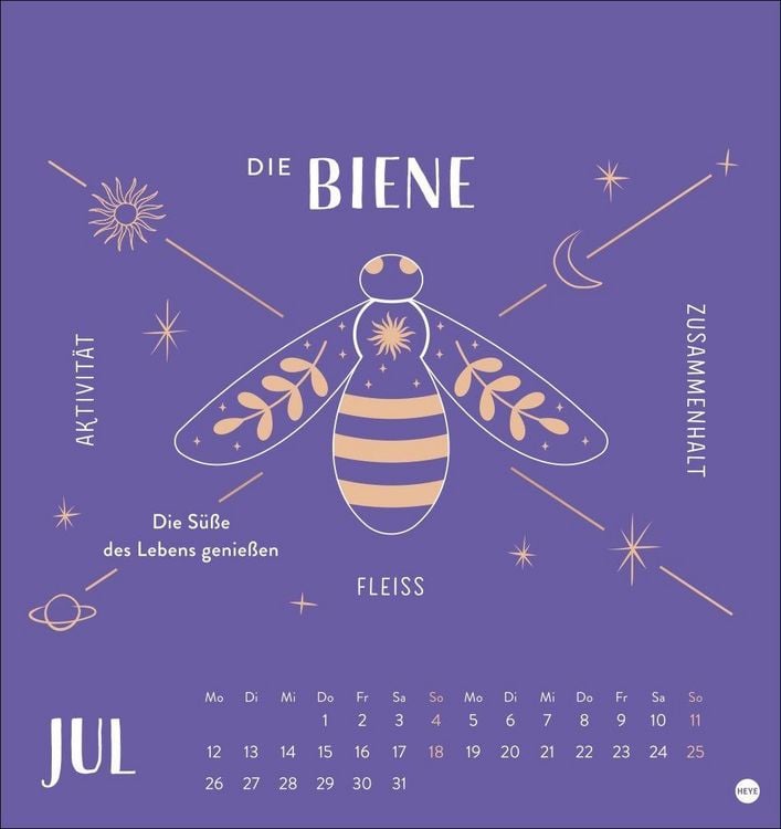 Produktbild: Krafttiere Postkartenkalender 2027
