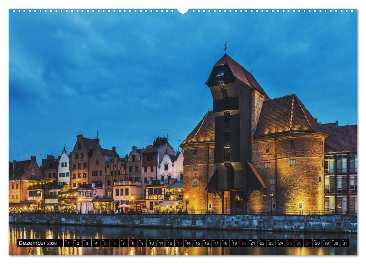 Produktbild: Ein Wochenende in Danzig (Wandkalender 2026 DIN A2 quer), CALVENDO Monatskalender