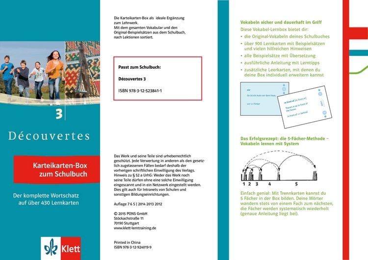 Produktbild: D&eacute;couvertes 3 - Vokabel-Lernbox zum Sch&uuml;lerbuch