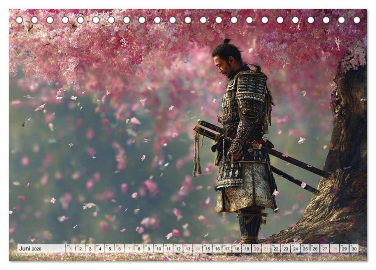 Produktbild: Die Seele des Schwertes &ndash; Samurai im Bild (Tischkalender 2026 DIN A5 quer), CALVENDO Monatskalender